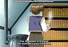 Pretty gal anime porn fuck in private library