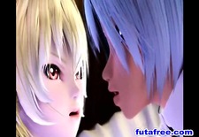 3D anime babe having hot sex with a futagirl
