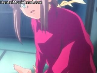 Cute anime brunette goes and fucks