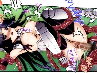 Caught shemale hentai oralsex and hard fucked by tentacles