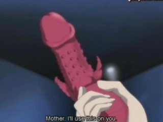 Anime milf enjoys a cock