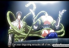 Doctor anime grows out tentacle cocks and fuc