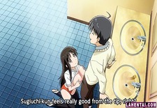 Big titted hentai babe sucks and gets fucked