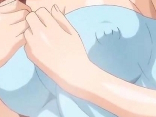 Big titted anime slut gets pussy filled with vibrator