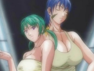 Two busty hentai girls party sex
