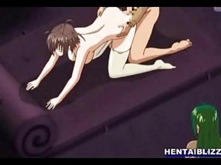 Hentai coed watching her friend hot deep fucked wetpussy