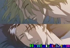 Blonde hentai gay man gets deep fucked in bed