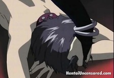 Insatiable hentai babe getting tied up and big breasts