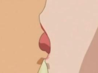 Busty anime hottie enjoys her first cock