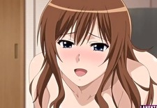 Hot hentai brunette sucks and gets fucked