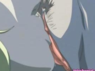 Anime babe sucking a shemale huge cock