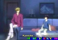 Anime gay man and young boy sex fun