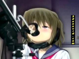 3D Hentai Schoolgirl Gets Mouth Fucked