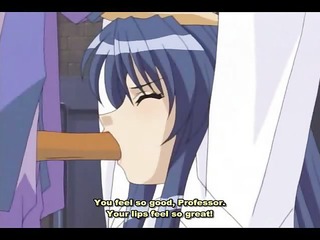 Anime girl receive the jizz on the mouth - hentai movie 39