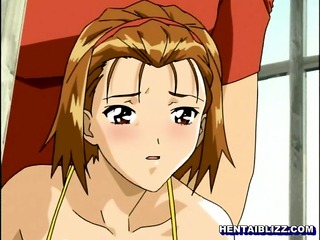 Bondage Japanese hentai gets punish her wetpussy with bigdic
