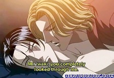 Anime gay anal sex with his partner