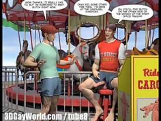 CHARLIE AT THE CARNIVAL: 3D Gay Cartoon Anime Hentai Comics