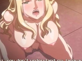 Anime hardcore fucking in threesome with blonde siren