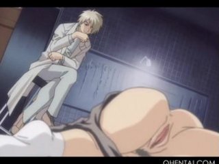 Hentai blonde stuffing her ass and cunt with pool balls